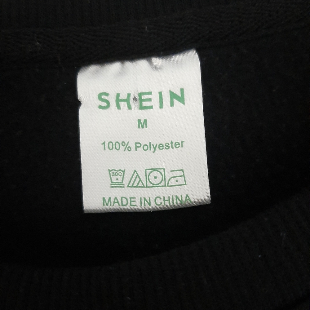 SHEIN Black Coffee Graphic Crewneck Sweatshirt M - Picture 3 of 3